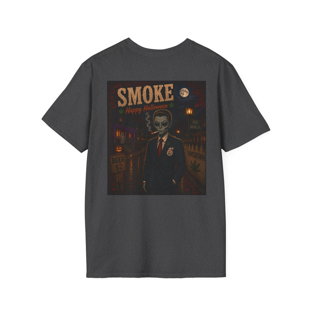 Smoke Reagan Vintage Halloween T-Shirt - Homegrown Graphic T-Shirt