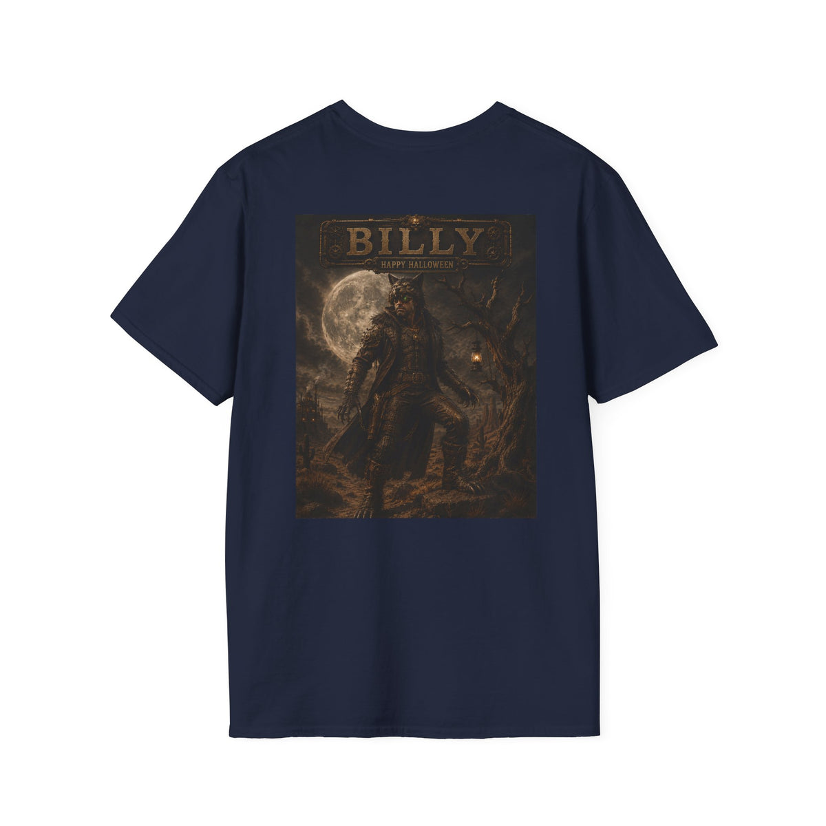 Billy Werewolf Vintage Halloween T-Shirt — Blood & Steam Steampunk Graphic T-Shirt