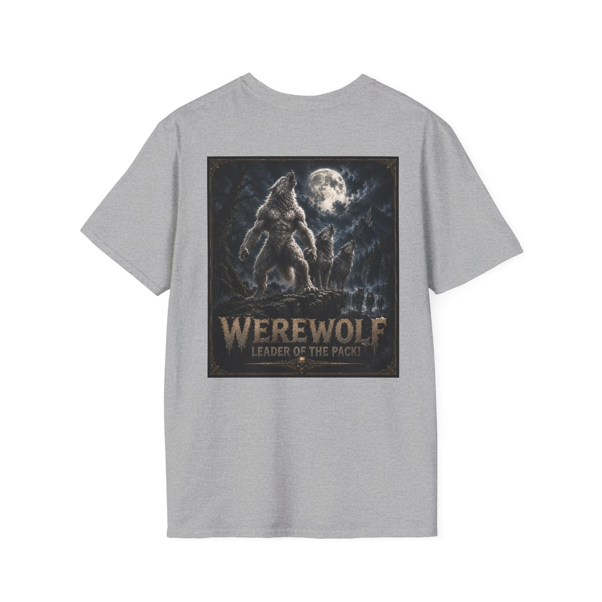 Werewolf T-Shirt — Werewolf Leader of the Pack Myths & Monster Graphic Tee- Halloween Shirt