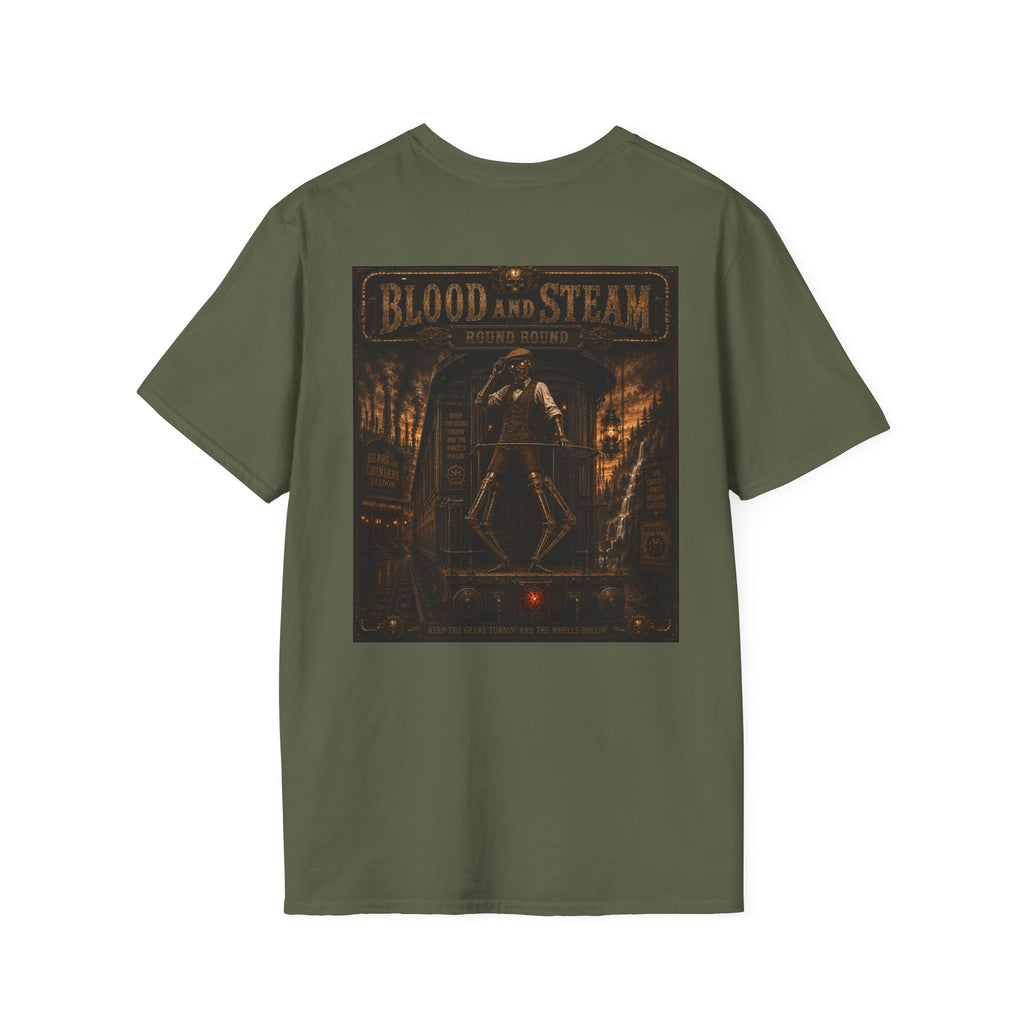 Round Round Steampunk Graphic T-Shirt - Blood & Steam