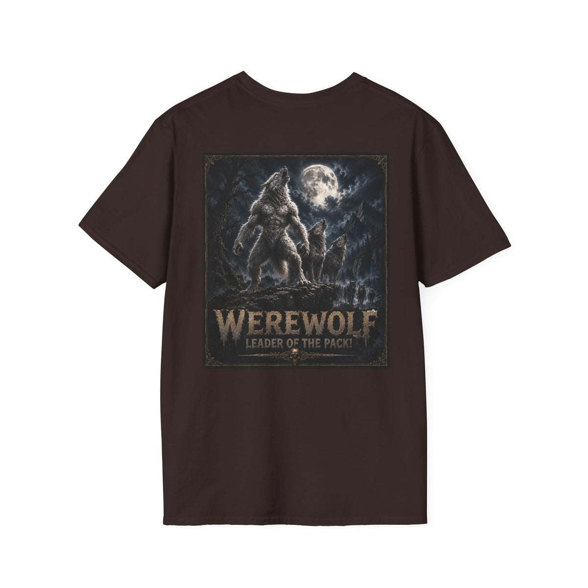 Werewolf T-Shirt — Werewolf Leader of the Pack Myths & Monster Graphic Tee- Halloween Shirt