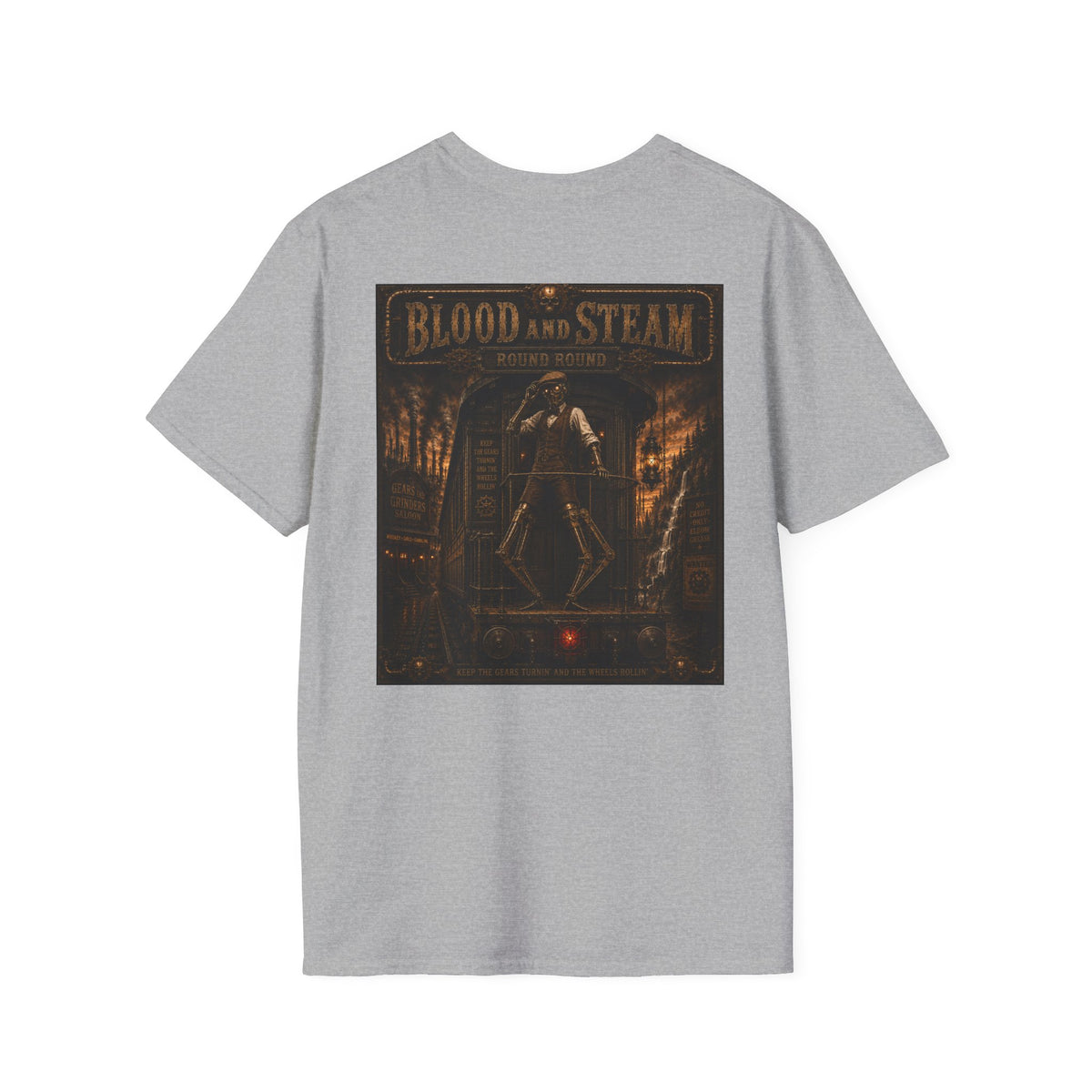 Round Round Steampunk Graphic T-Shirt - Blood & Steam