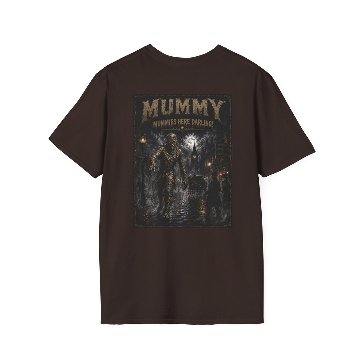 Mummy T-Shirt — 'Mummy' Vintage Horror Graphic Tee- Myths and Monsters Halloween Shirt