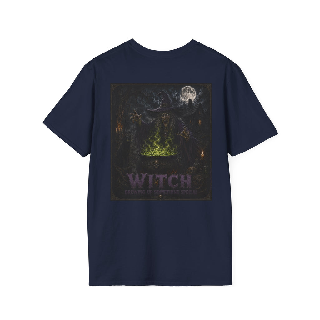 Witch Cauldron Graphic T-Shirt — Myths & Monsters Tee-Halloween Shirt