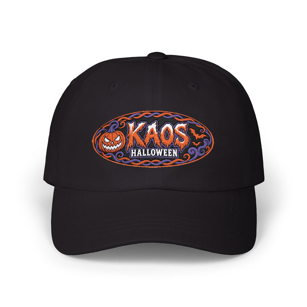 KAOS Halloween Embroidered Pumpkin Baseball Hat