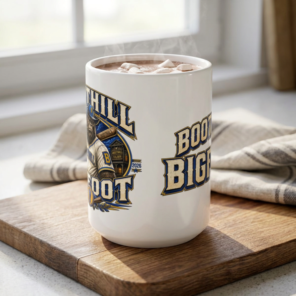 Boot Hill Bigfoot Baseball Coffee Mug — Hard Time Jerseys Coffee Cup (15oz)