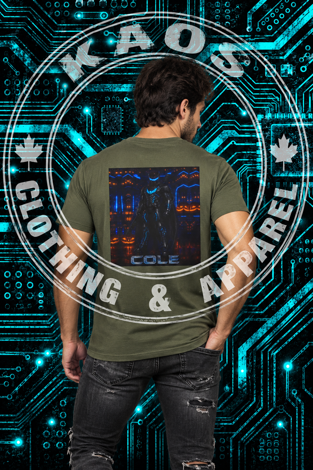 Cole Tek Night Vintage Halloween T Shirt - Tek Warz T Shirt