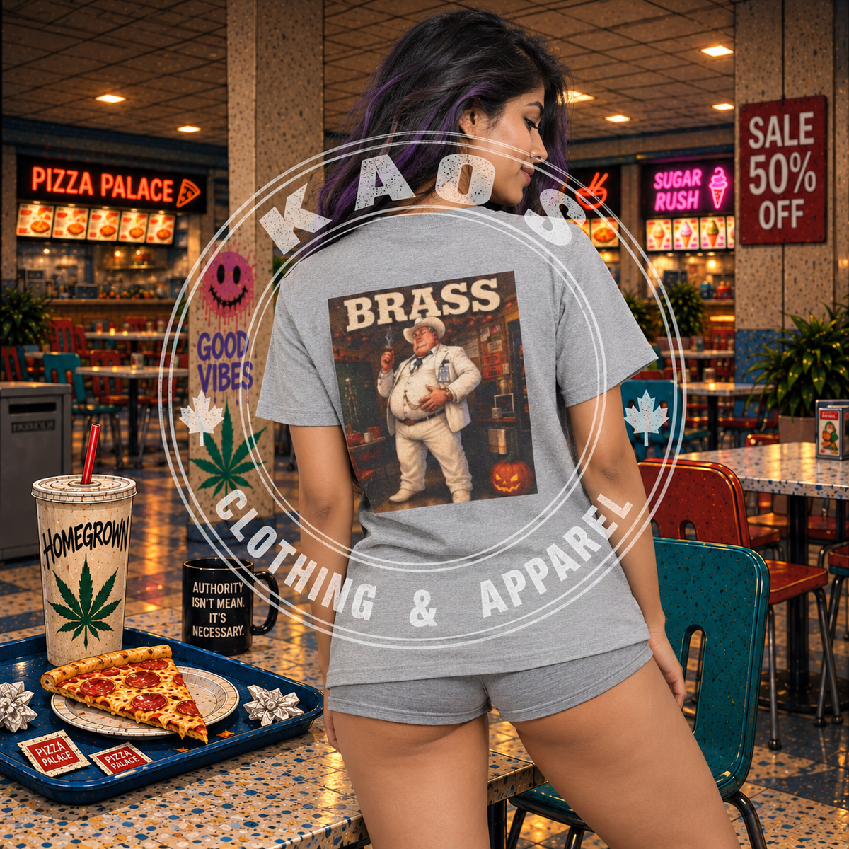 Brass Boss Hogg Vintage Halloween - Mall Security Graphic T-Shirt
