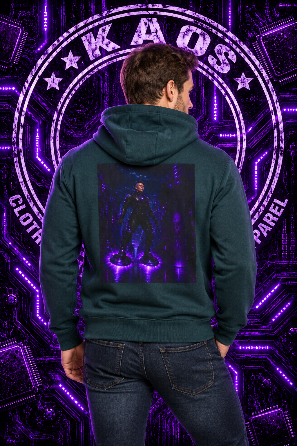 Xero Broken Tek Graphic Hoodie-Tek Wars
