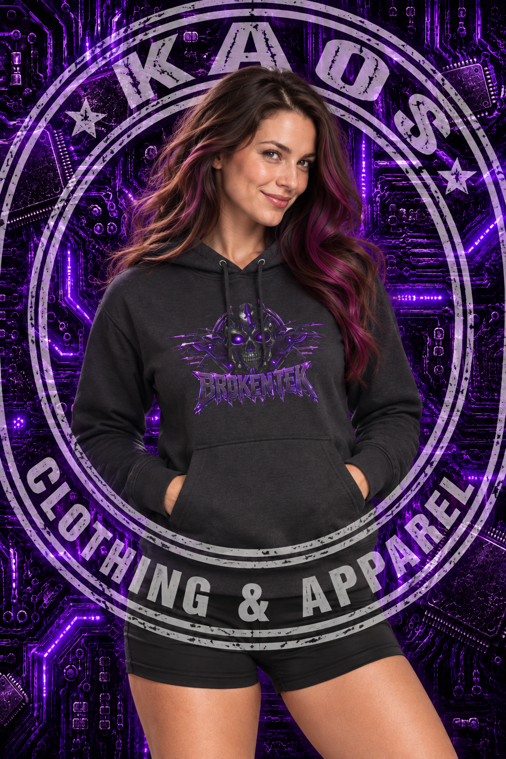 Broken Tek Graphic Hoodie — Tek Wars