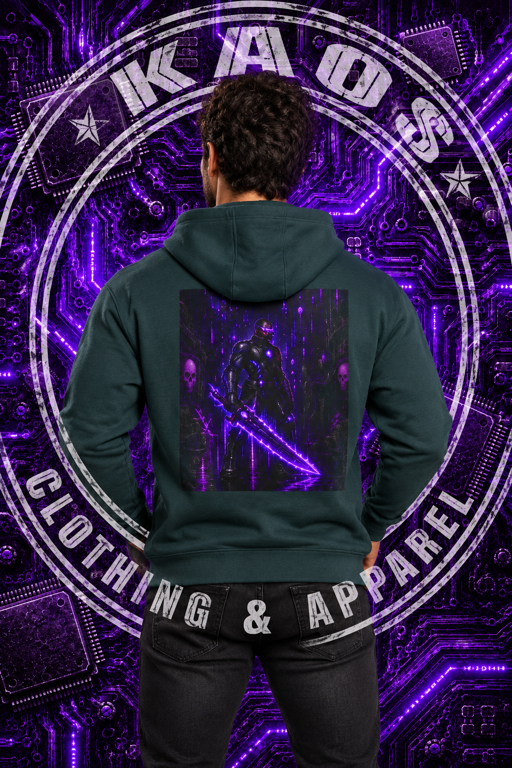 Griff Broken Tek Graphic Hoodie-Tek Wars