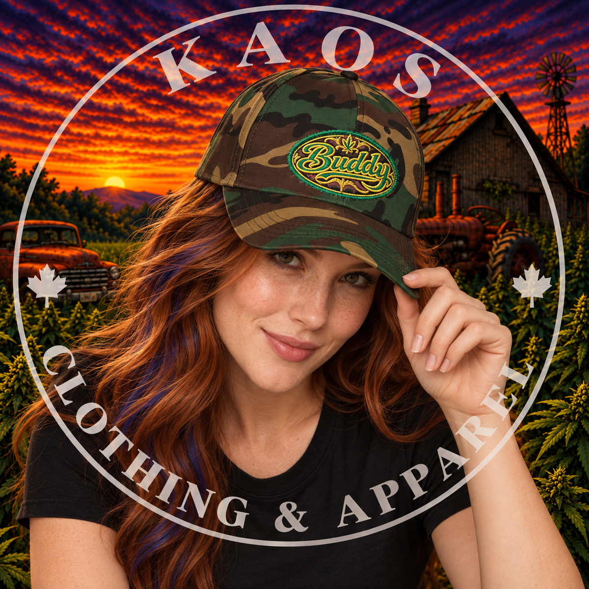 Buddy Embroidered Vintage Logo Hat-Homegrown