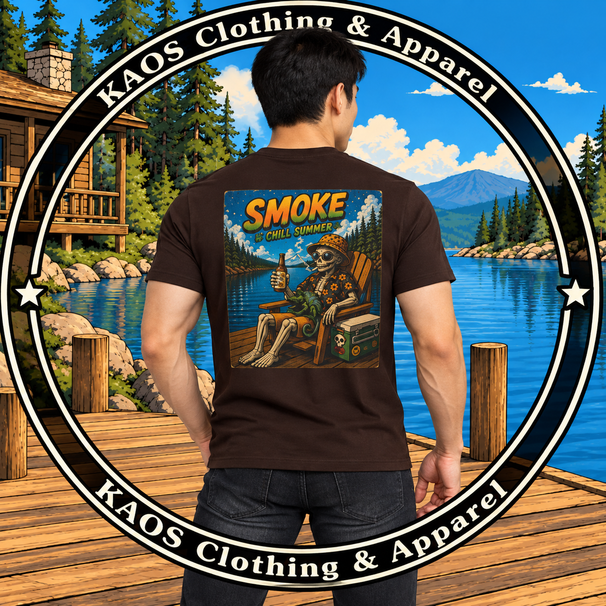 Smoke Chill Summer-Graphic T Shirt Homegrown