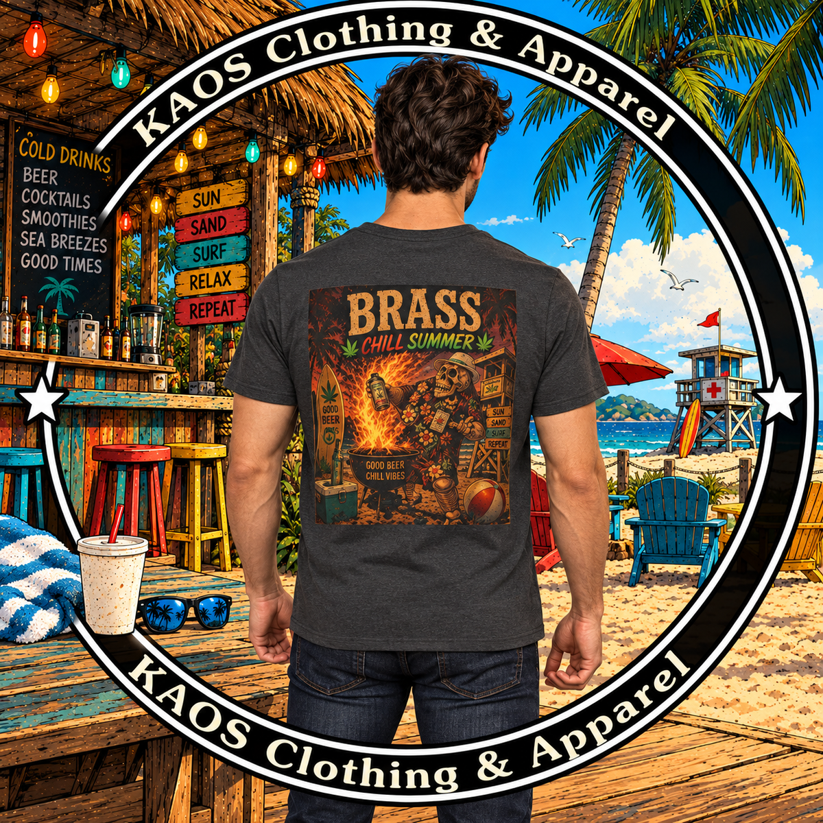 Brass Chill Summer - Graphic T-Shirt Mall Security