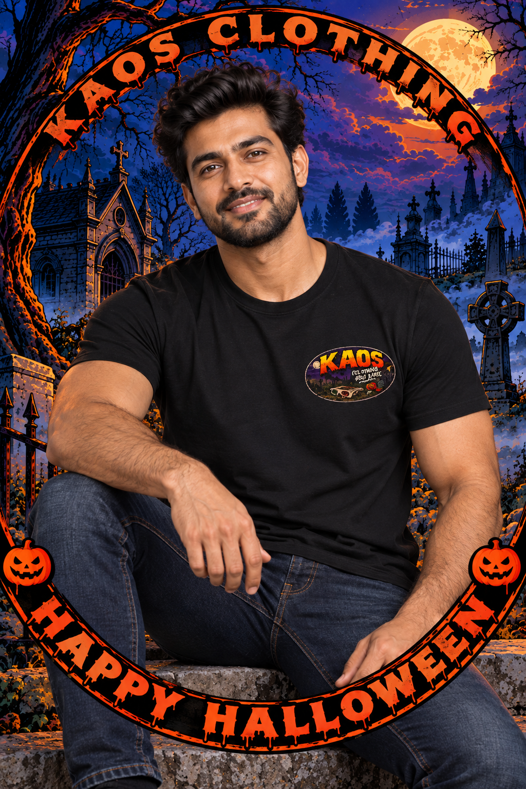 Count Butch Graphic T-Shirt - Kaos Halloween T-Shirt