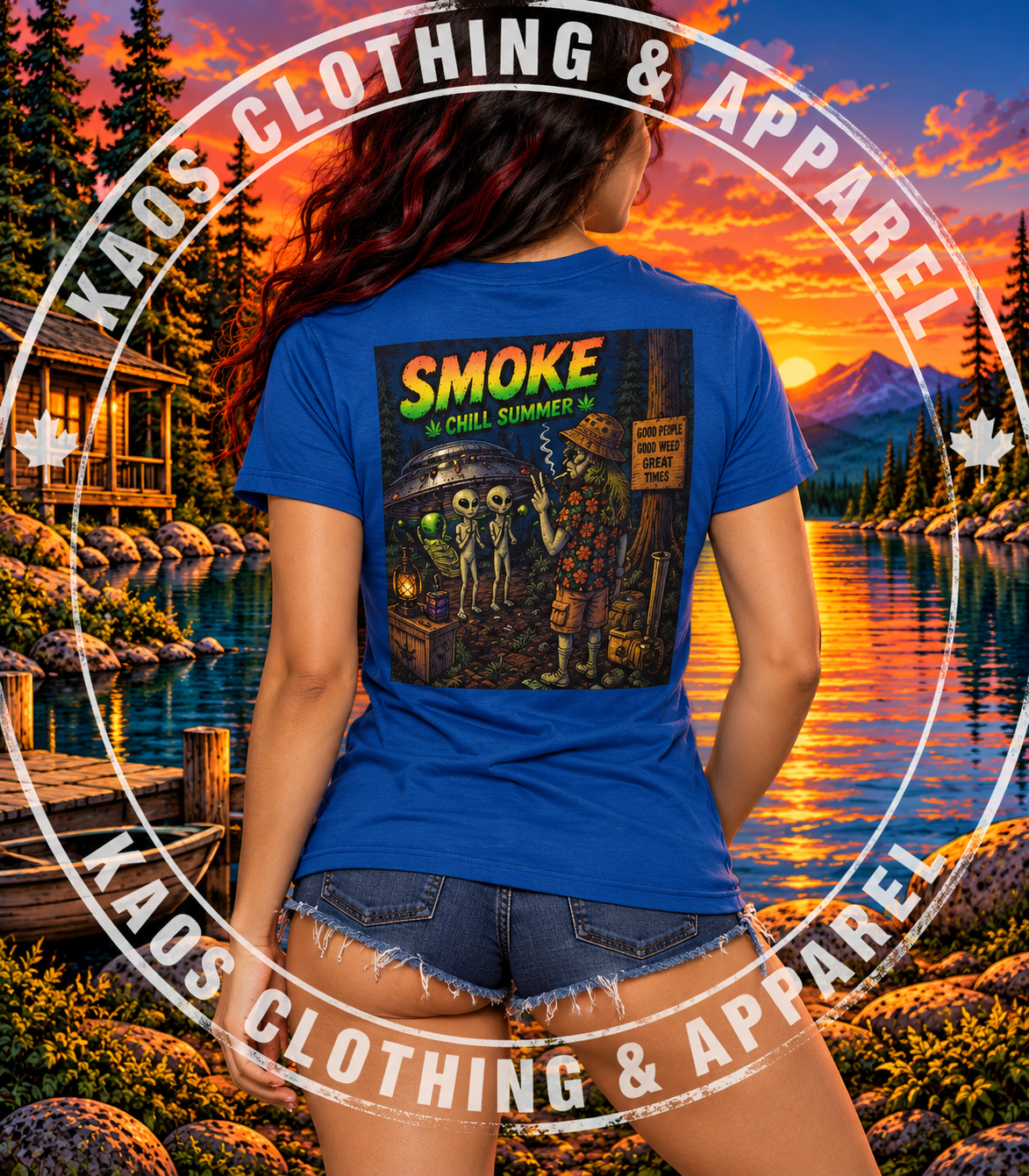 Smoke Great Outdoors - Graphic T-Shirt Homegrown