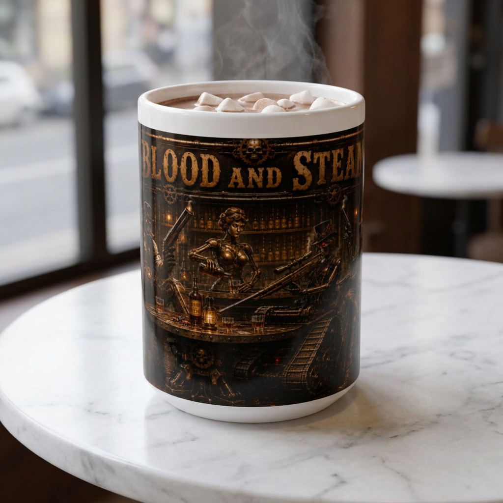 Blood and Steam Menace Coffee Mug  (15oz)