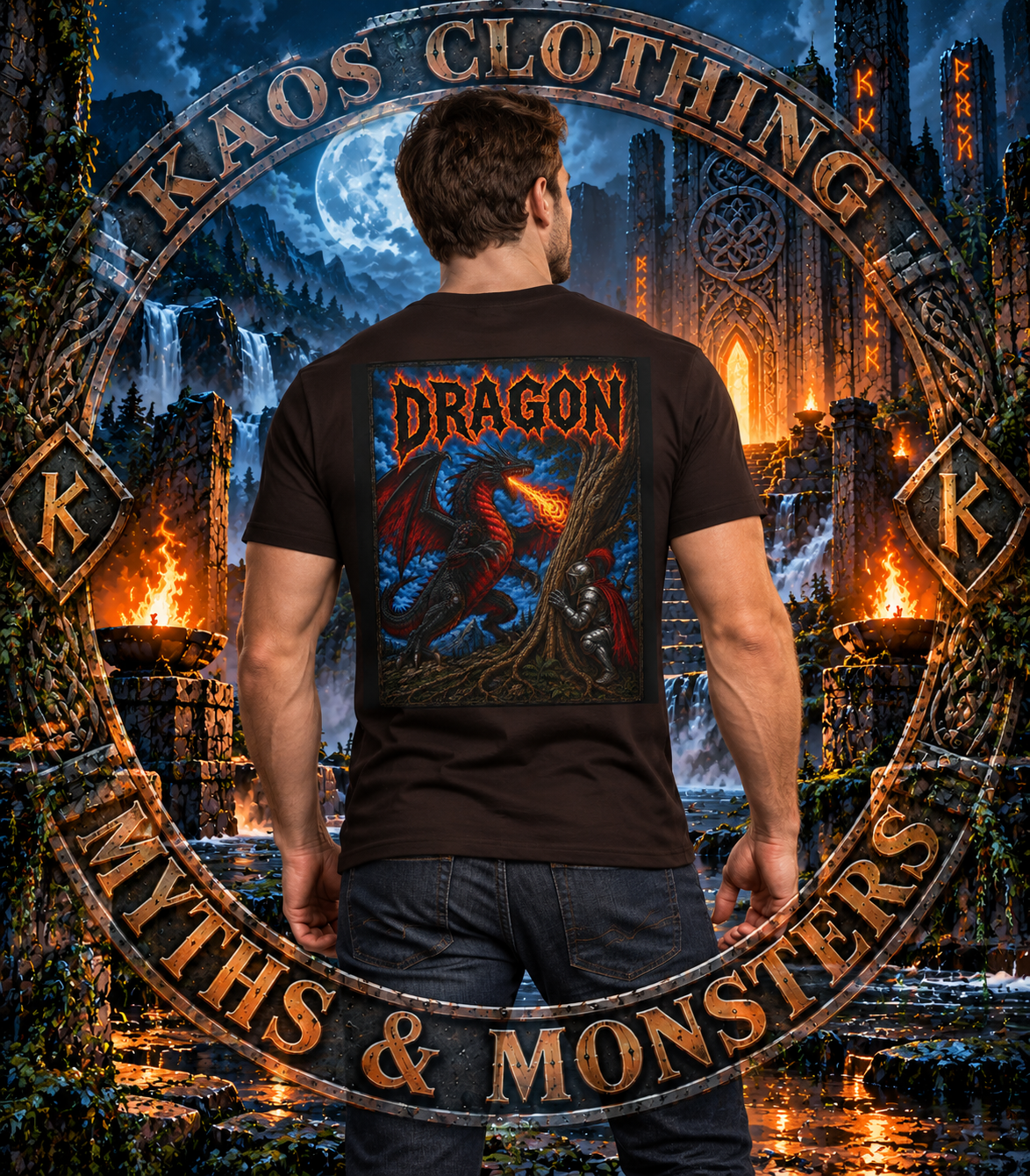 Dragon Graphic T‑Shirt - Myths & Monsters