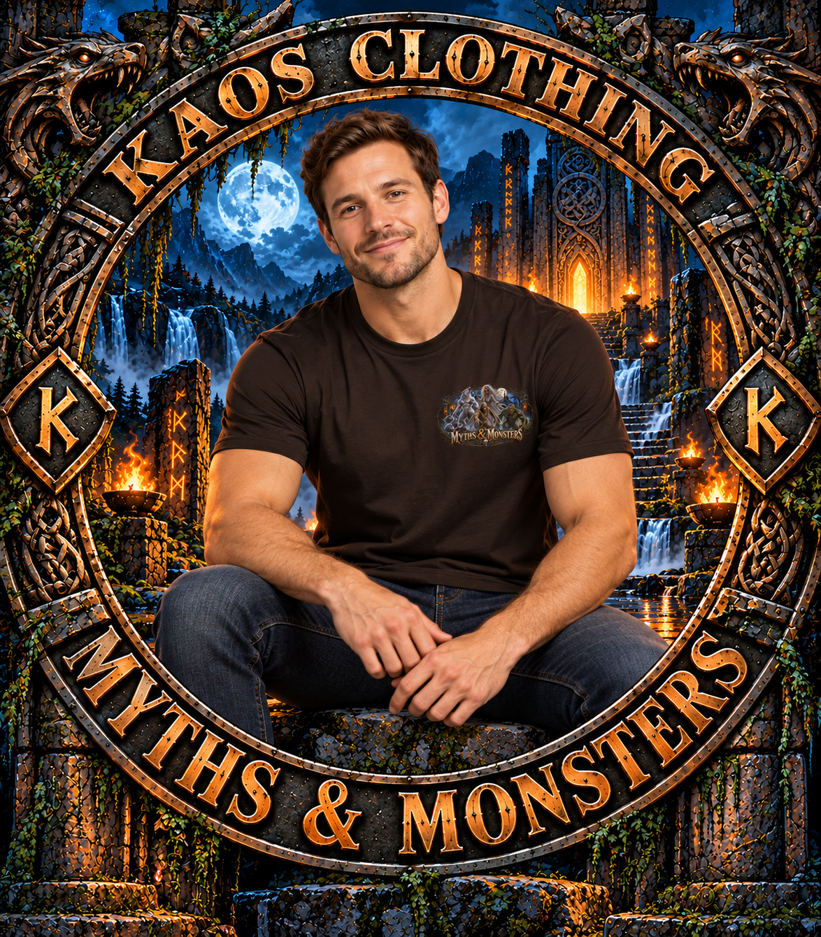 Dragon Graphic T‑Shirt - Myths & Monsters
