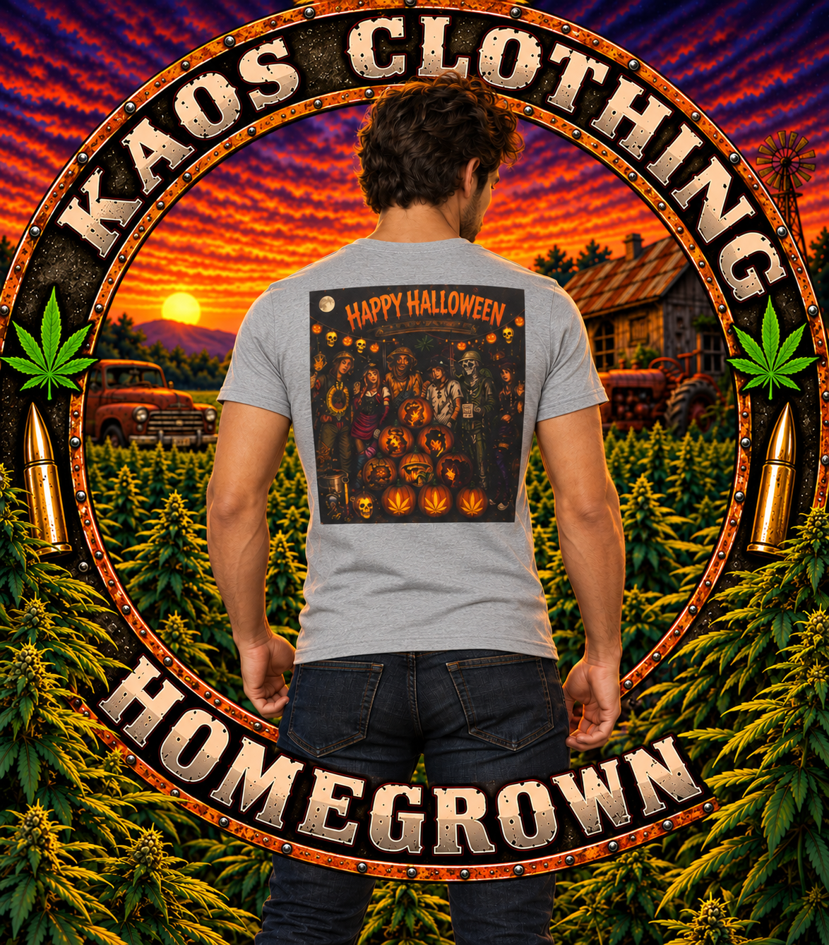 Homegrown Group Vintage Halloween T-Shirt - Homegrown Graphic T-Shirt