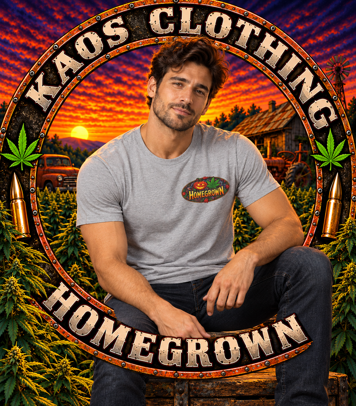 Homegrown Group Vintage Halloween T-Shirt - Homegrown Graphic T-Shirt