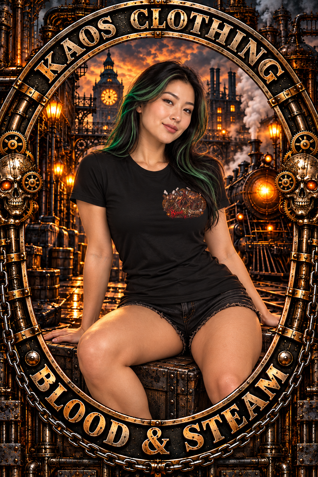 Bulger Steampunk Graphic T-Shirt - Blood & Steam
