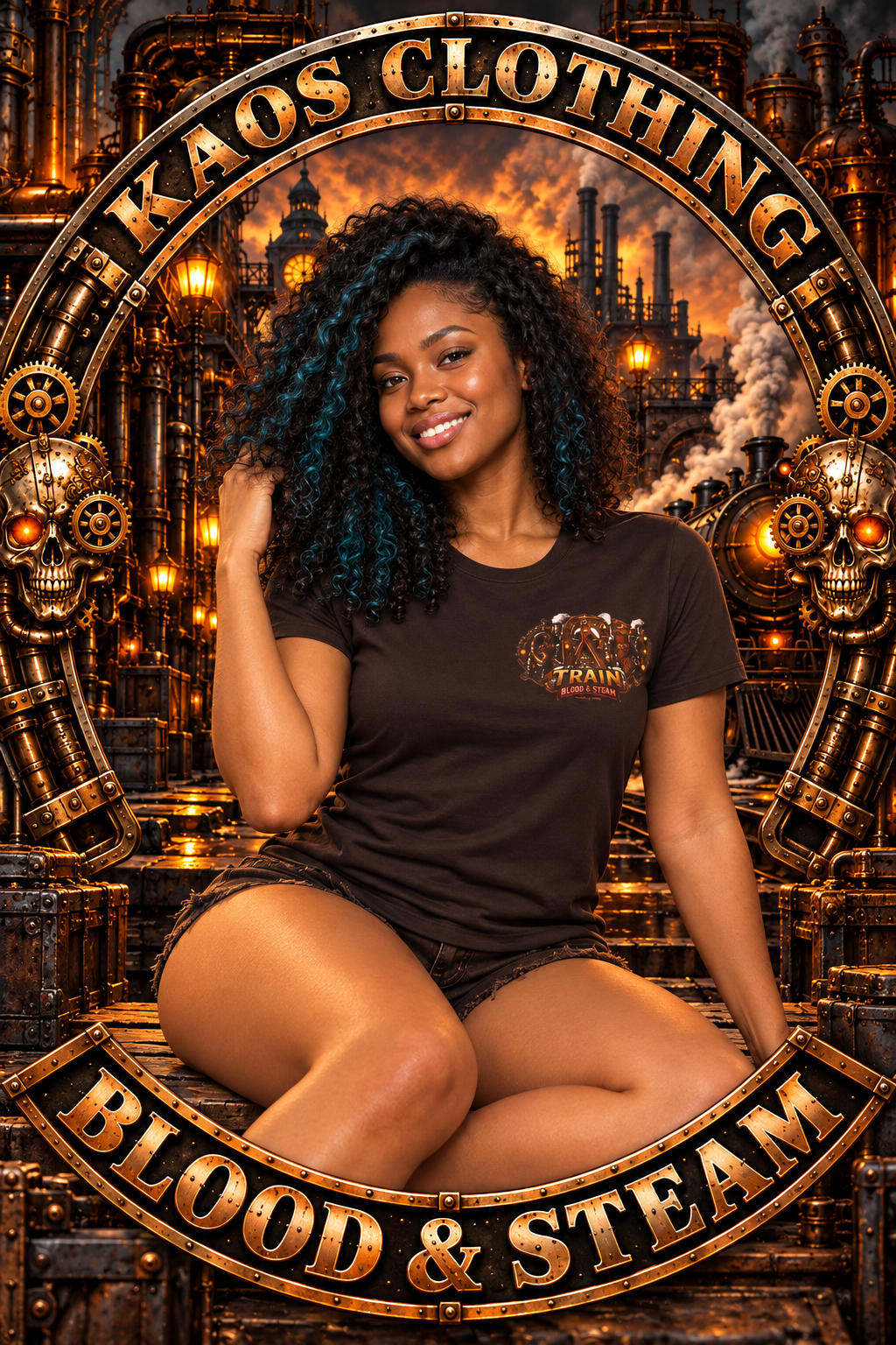Marv Steampunk Graphic T-Shirt — Blood & Steam