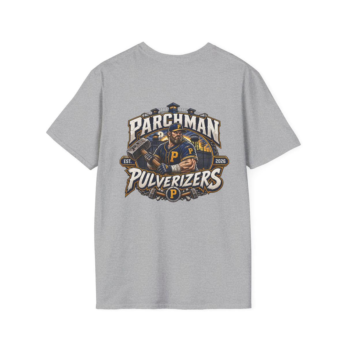 Parchman Pulverizers Baseball T-Shirt - Hard Time Jerseys Basball