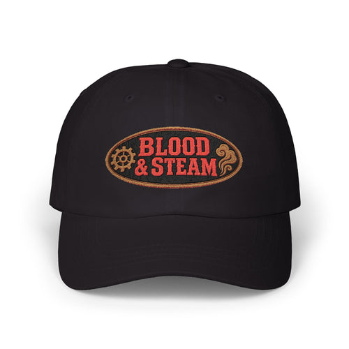 Blood & Steam Vintage Steampunk Embroidered Hat