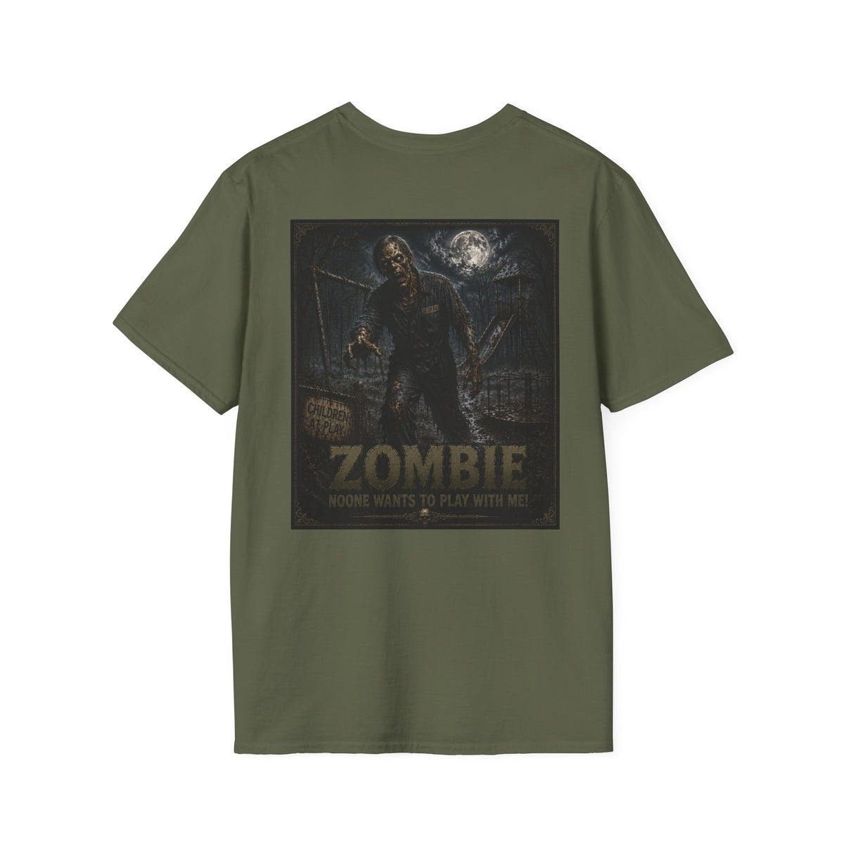 Zombie Game Night T-Shirt — 'Who Wants to Play With Me?' Horror Graphic Tee-Halloween Shirt