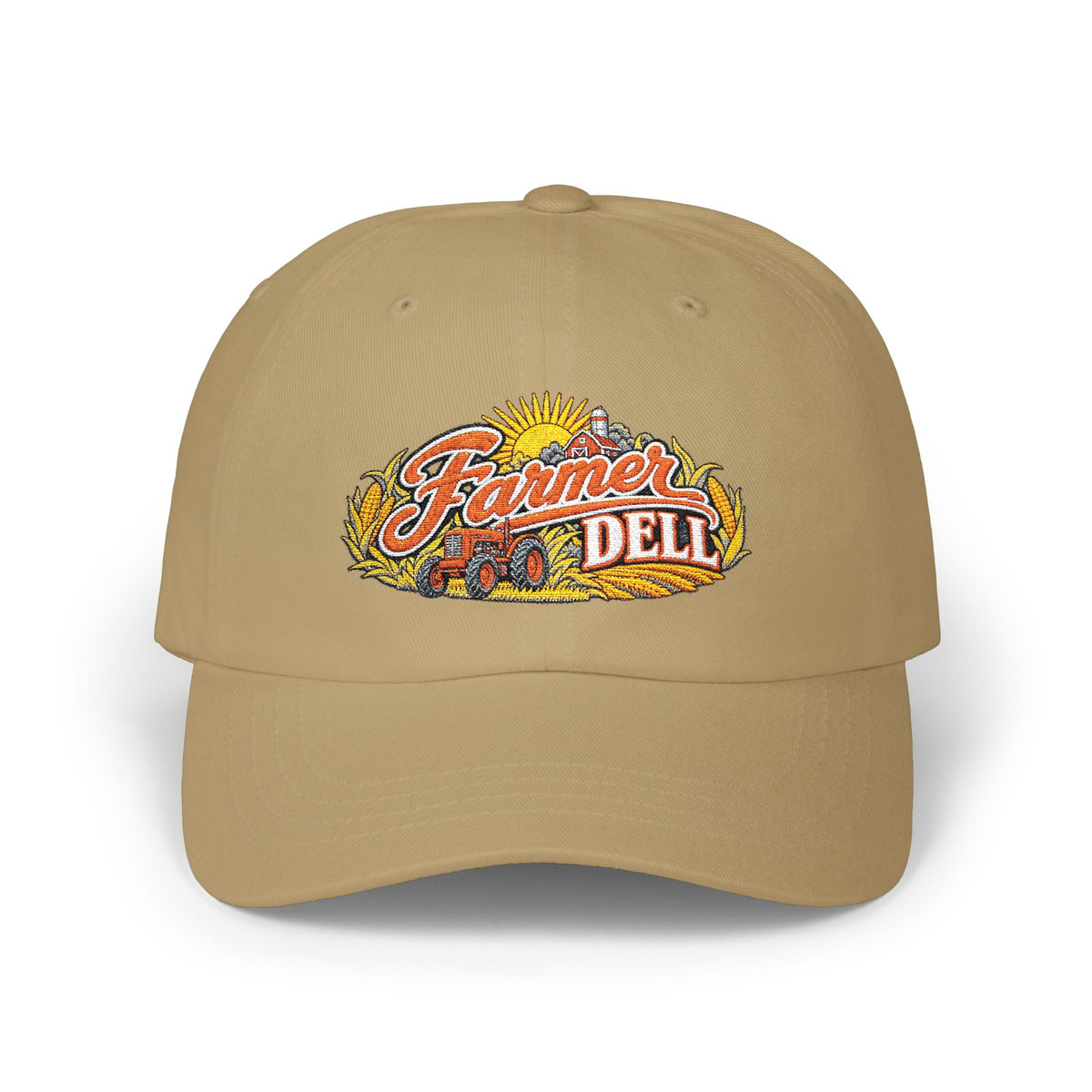 Farmer Dell Embroidery Vintage Patch Hat - Homegrown
