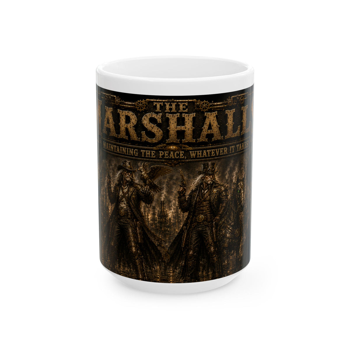 Blood and Steam Marshal Western Coffee Mug  (15oz)
