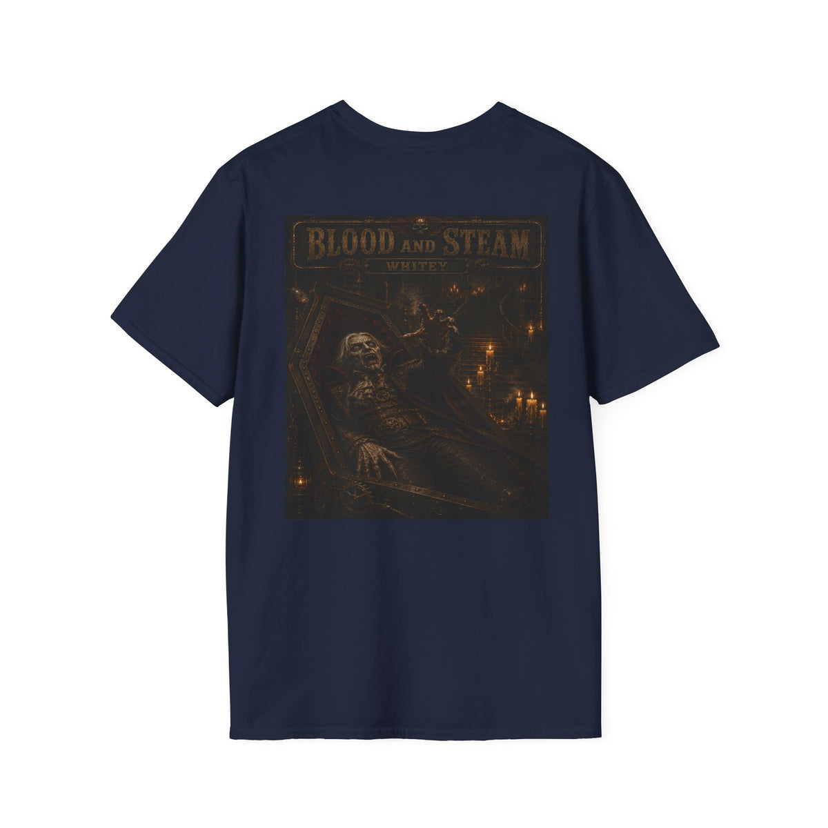 Whitey Vintage Halloween T-Shirt — Blood & Steam Graphic T-Shirt