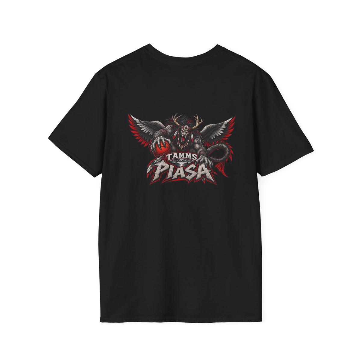 Tamms Piasa Graphic Basketball T-Shirt-vintage basketball tee-retro basketball shirt-graphic basketball t-shirt-hard time jerseys