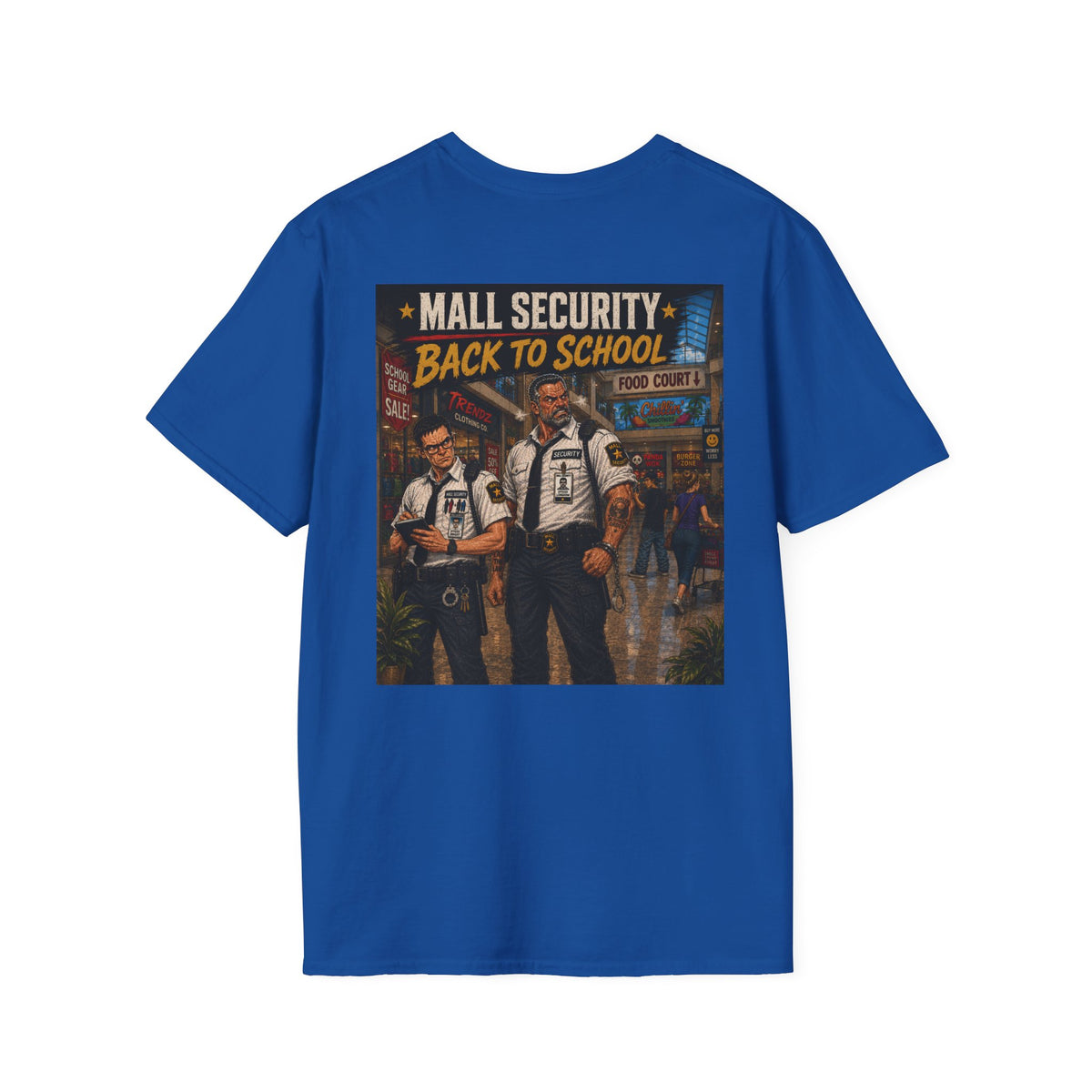 Dwight+Longarm Back to School - Graphic T-Shirt Mall Security