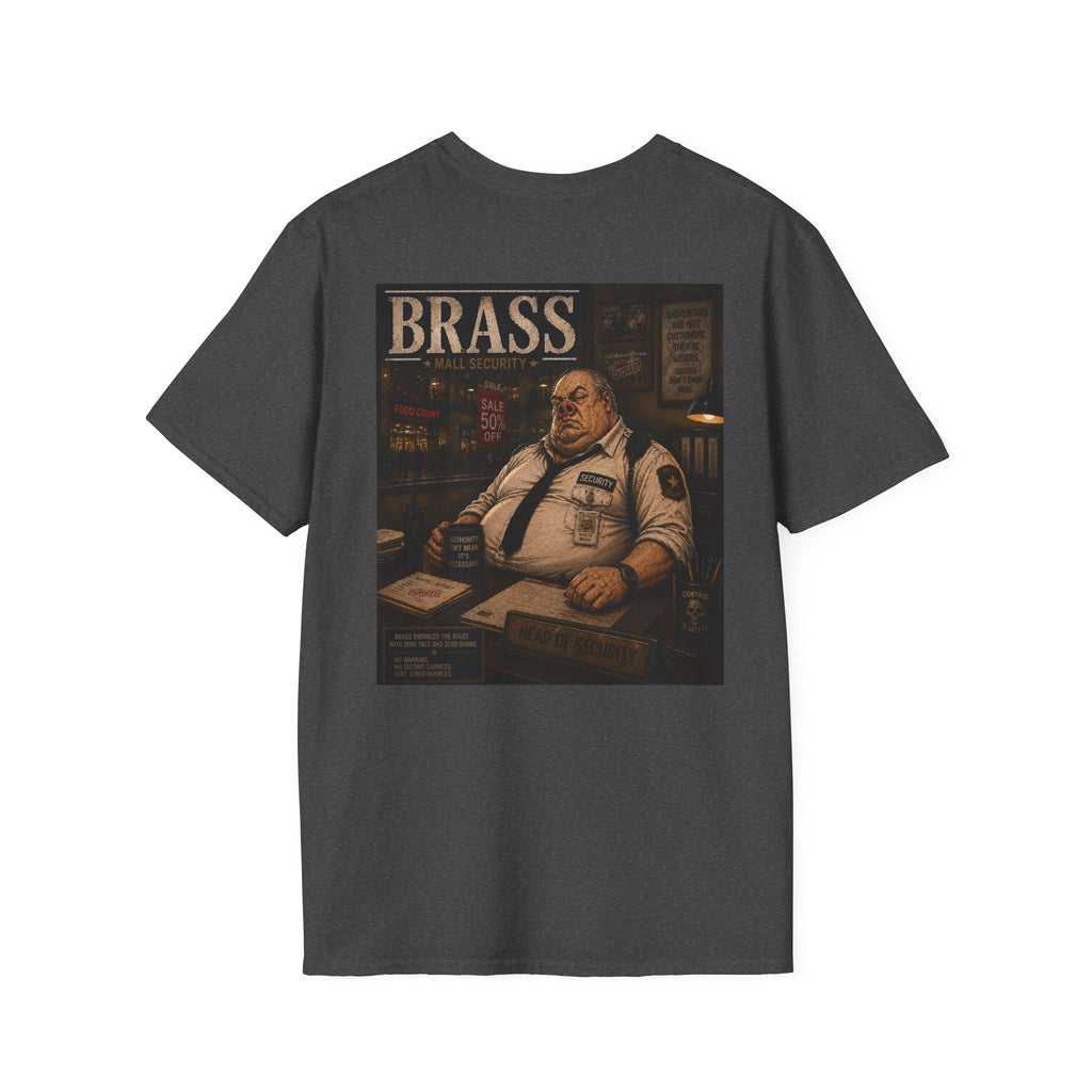 Brass Mall Security Graphic T-Shirt-Mall Security