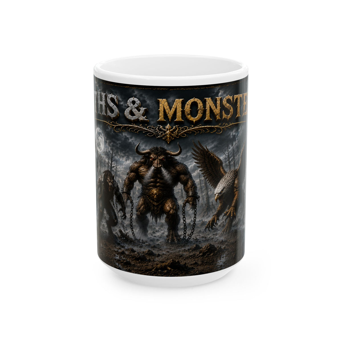 Myths & Monsters Fantasy Coffee Mug- Myths and Monsters (15oz)