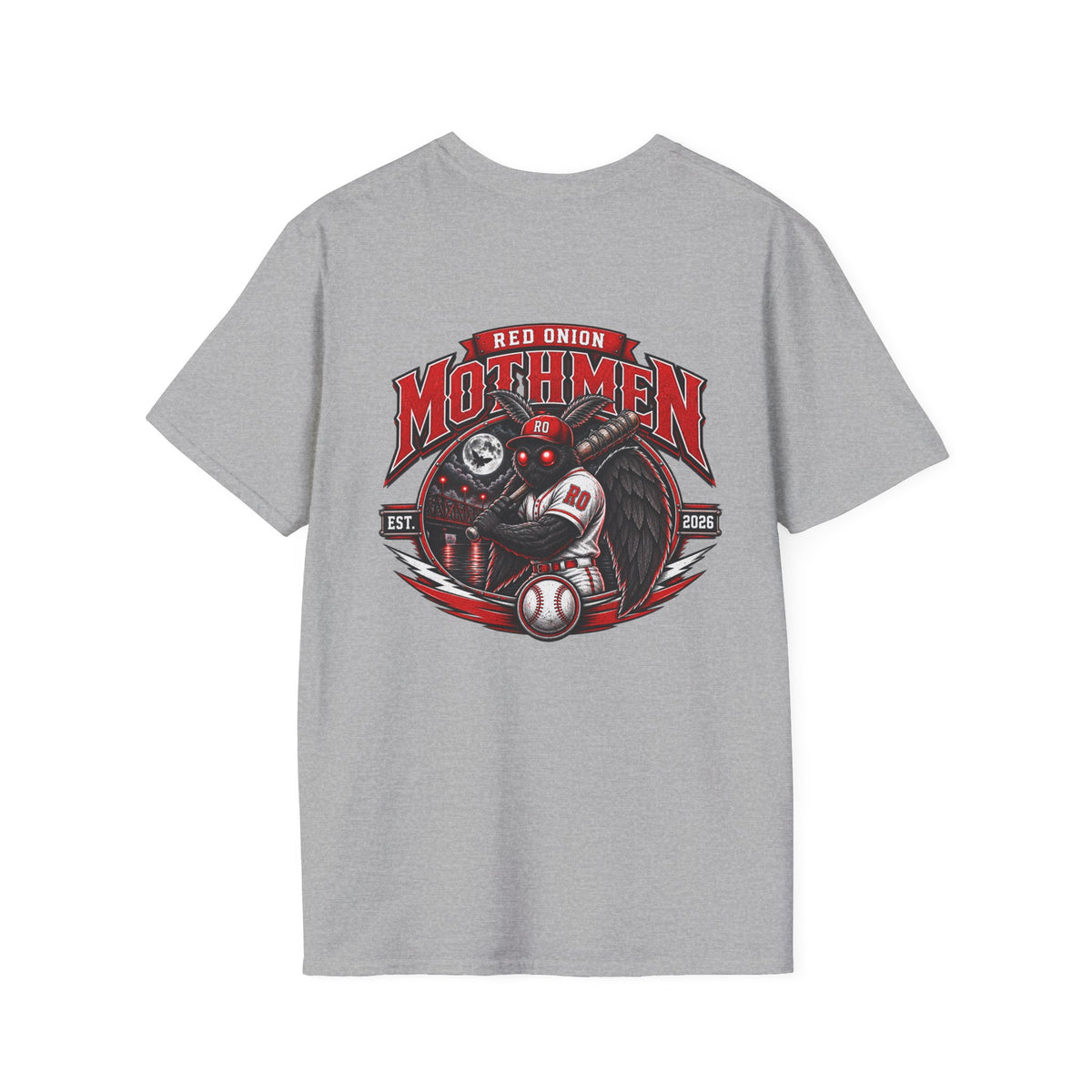 Red Onion Mothmen Baseball T-Shirt — Hard Time Jerseys Baseball