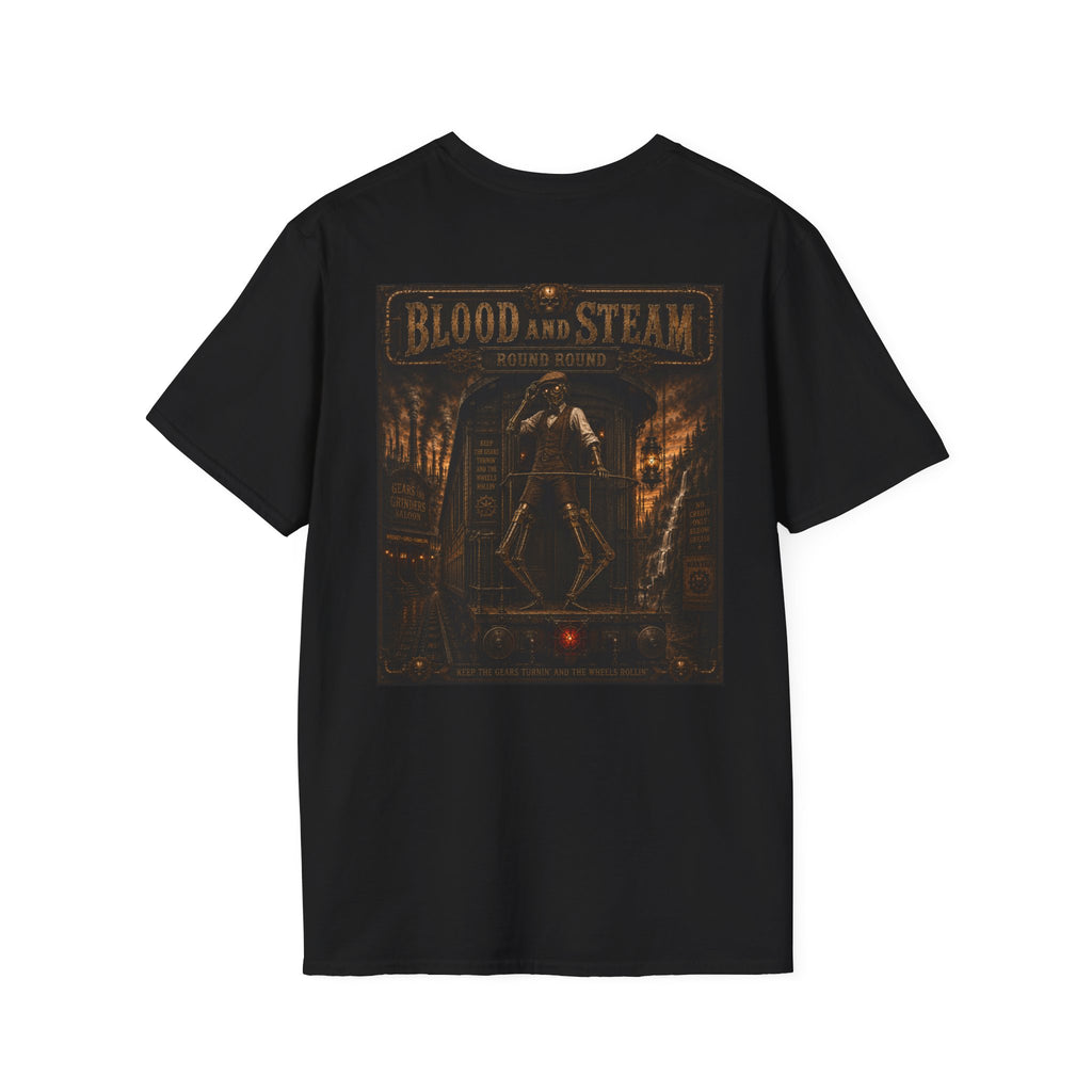 Round Round Steampunk Graphic T-Shirt - Blood & Steam