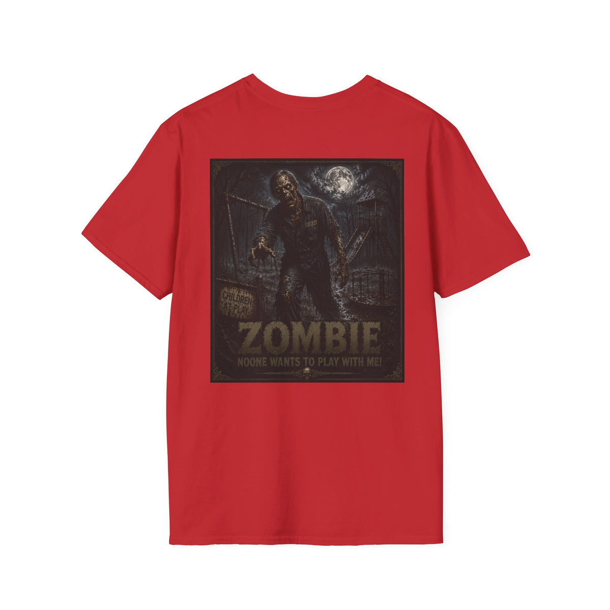 Zombie Game Night T-Shirt — 'Who Wants to Play With Me?' Horror Graphic Tee-Halloween Shirt