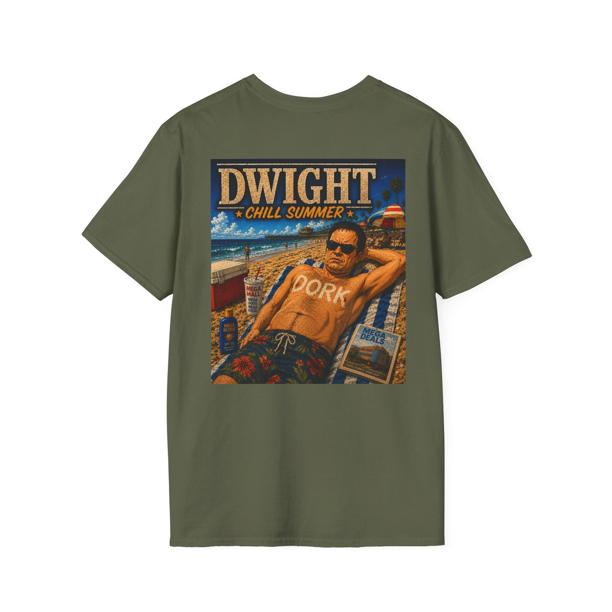 Dwight Chill Summer - Graphic T=Shirt Mall Security