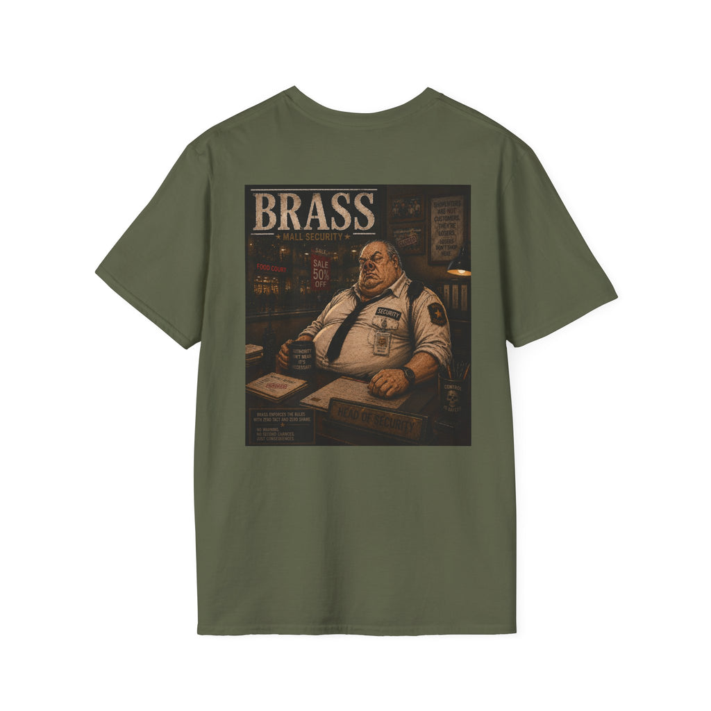 Brass Mall Security Graphic T-Shirt-Mall Security