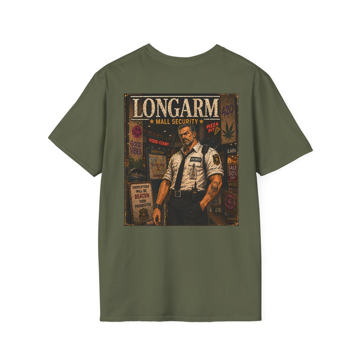 Longarm Mall Security Graphic T-Shirt - Mall Security