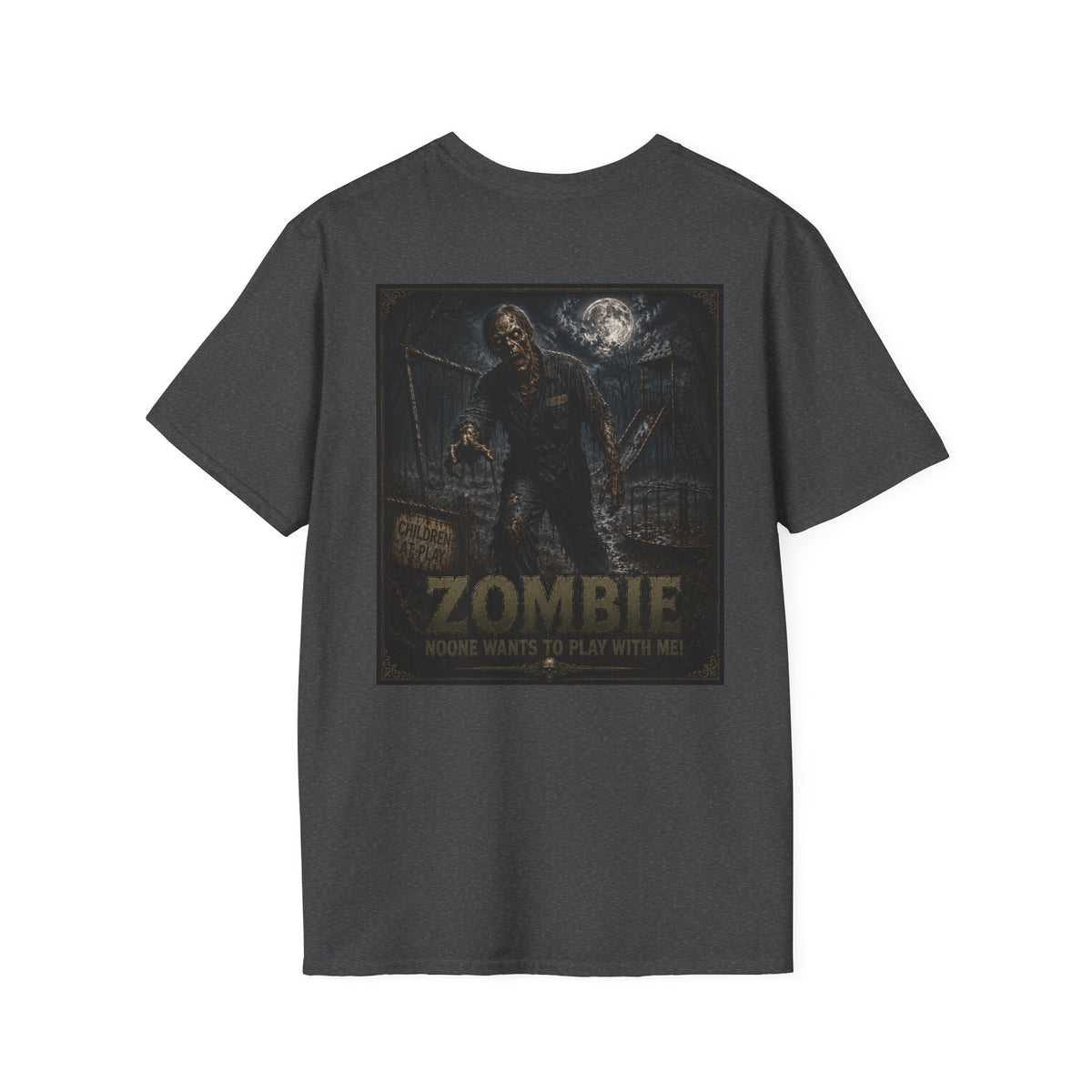 Zombie Game Night T-Shirt — 'Who Wants to Play With Me?' Horror Graphic Tee-Halloween Shirt