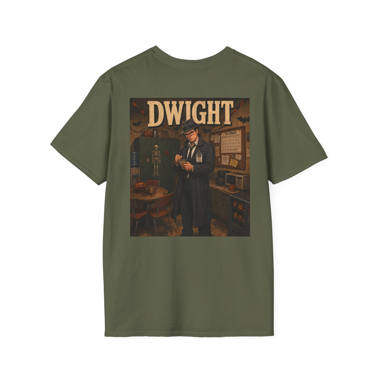 Dwight Noire Detective Vintage Halloween T-Shirt - Mall Security Graphic T-Shirt