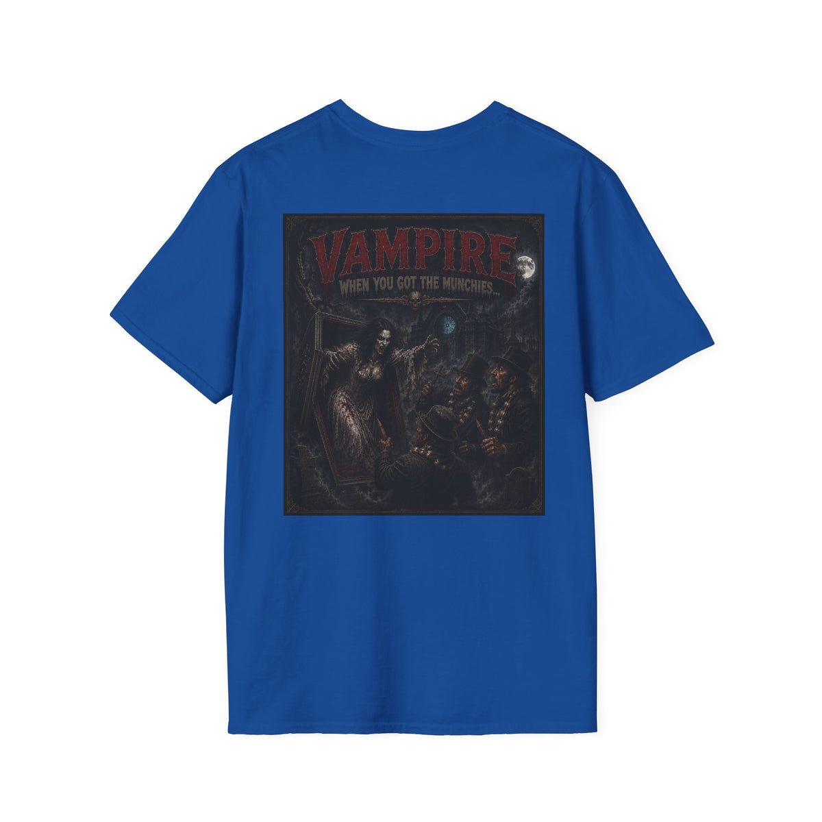 Vampire Monster Graphic T-Shirt — Vampire Retro Horror Tee-Halloween Shirt