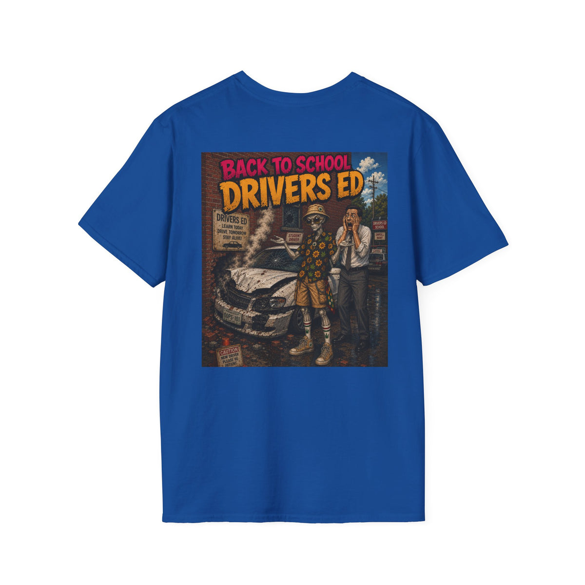 Smoke Drivers Ed - Back to School - Graphic T-Shirt Homegrown