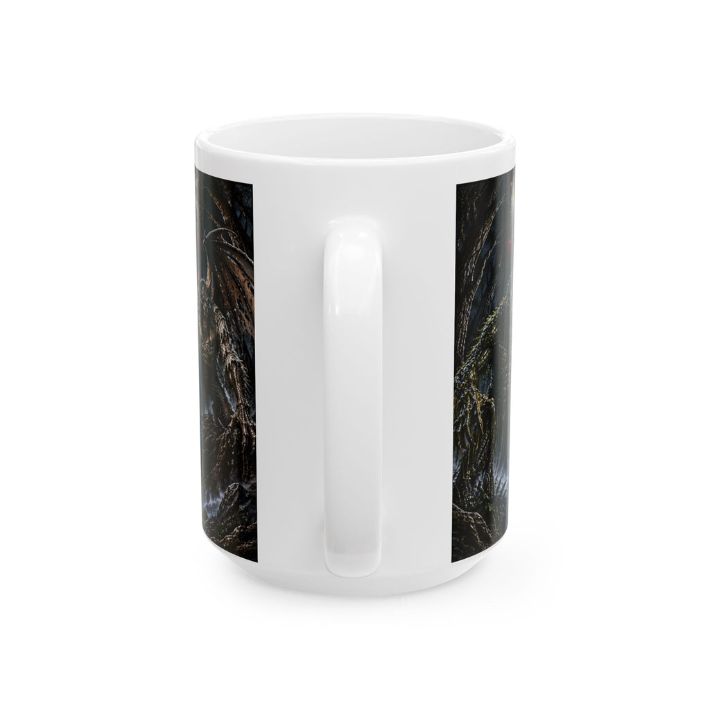 Horror Riders Ceramic Mug Gothic Pumpkin-Head Horsemen Coffee Cup Myths and Monsters (15oz)