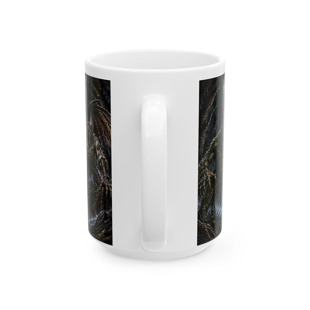 Horror Riders Ceramic Mug Gothic Pumpkin-Head Horsemen Coffee Cup Myths and Monsters (15oz)