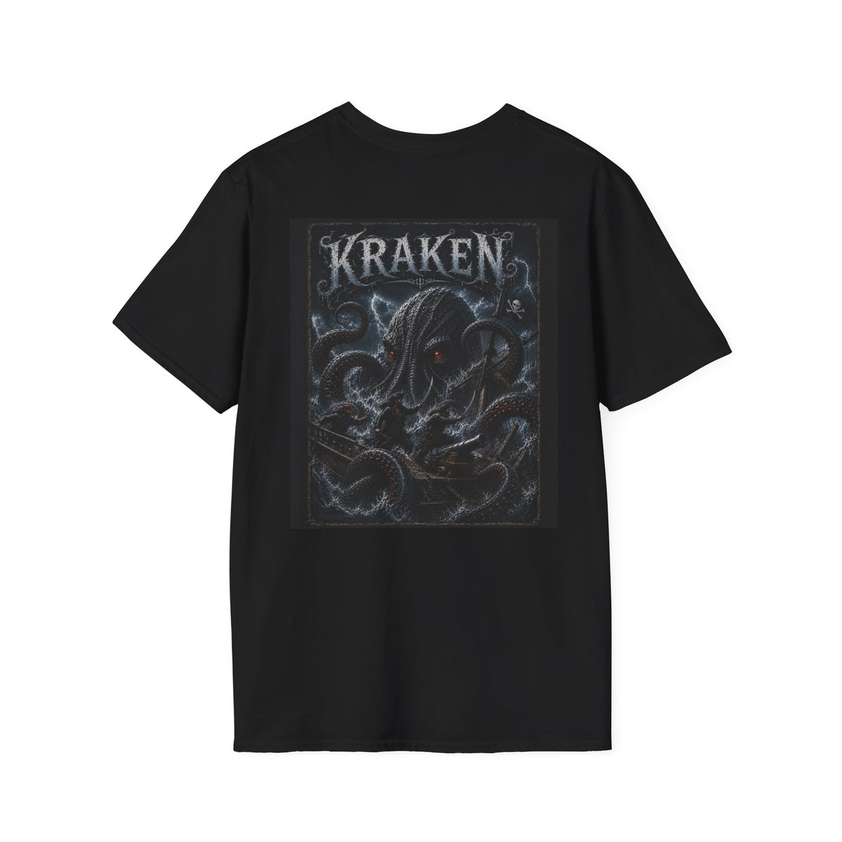 Kraken Graphic T-Shirt — Sea Monster Vintage Nautical Tee